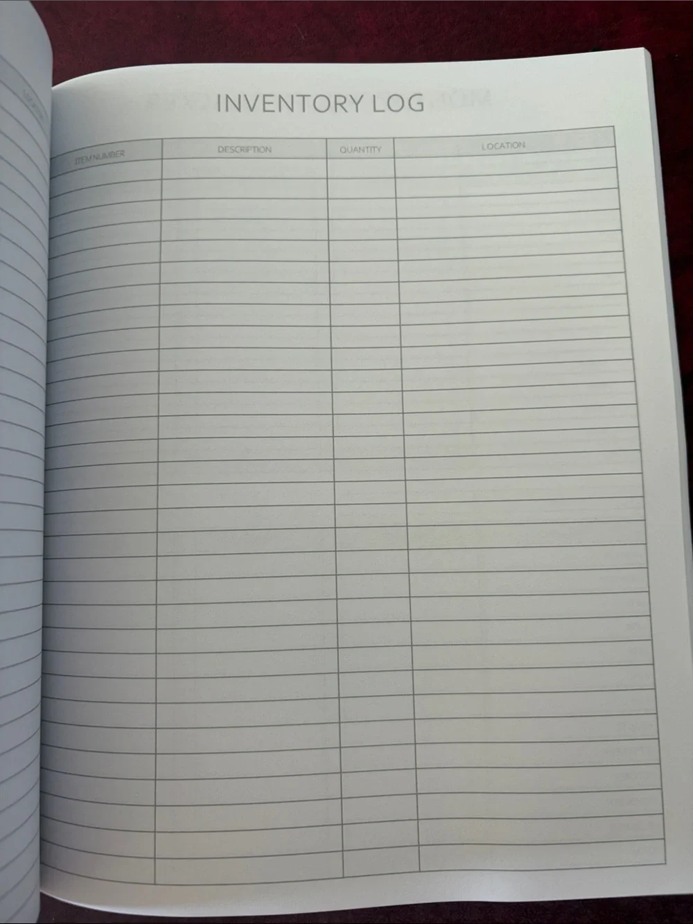 Reseller Inventory Log Notebook - Navy Blue NEW